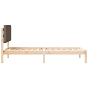 Rám postele s čalouněným čelem s čelo Taupe 90 x 190 cm - obrázek 6