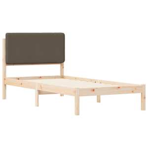 Rám postele s čalouněným čelem s čelo Taupe 75 x 190 cm - obrázek 4