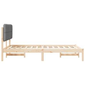 Rám postele s čalouněným čelem s čelo Světle šedá 120 x 200 cm - obrázek 6