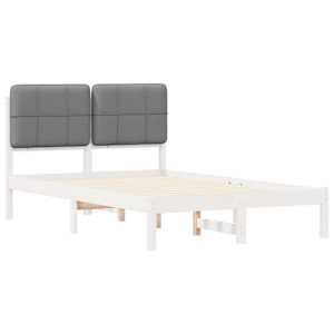 Rám postele s čalouněným čelem s čelo Světle šedá 120 x 200 cm - obrázek 4