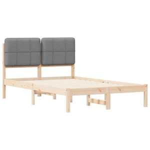 Rám postele s čalouněným čelem s čelo Světle šedá 120 x 190 cm - obrázek 4