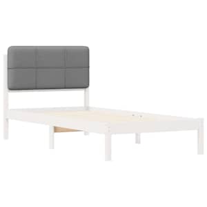 Rám postele s čalouněným čelem s čelo Světle šedá 100 x 200 cm - obrázek 4