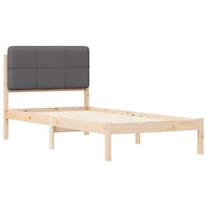 Rám postele s čalouněným čelem s čelo Tmavě šedá 80 x 200 cm - obrázek 4