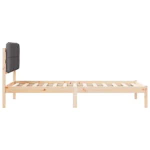 Rám postele s čalouněným čelem s čelo Tmavě šedá 80 x 200 cm - obrázek 6