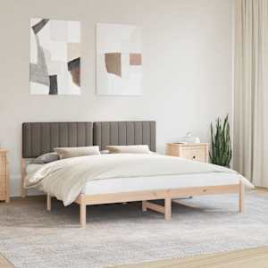 Rám postele s čalouněným čelem Taupe 180 x 200 cm - obrázek 1