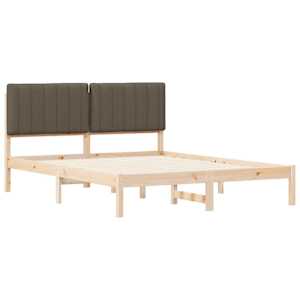 Rám postele s čalouněným čelem Taupe 160 x 200 cm - obrázek 4
