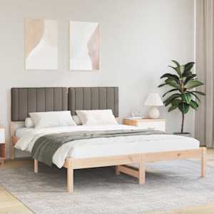 Rám postele s čalouněným čelem Taupe 150 x 200 cm - obrázek 1