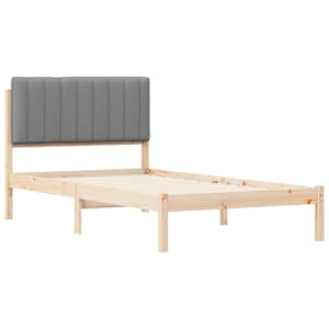 Rám postele s čalouněným čelem Světle šedá 100 x 200 cm - obrázek 4