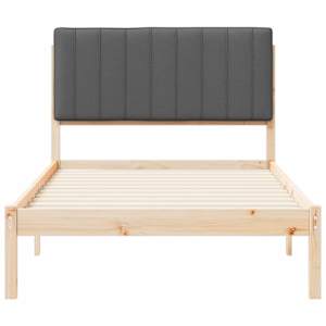 Rám postele s čalouněným čelem Tmavě šedá 100 x 200 cm - obrázek 5