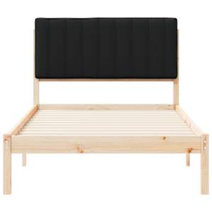 Rám postele s čalouněným čelem Černý 100 x 200 cm - obrázek 5