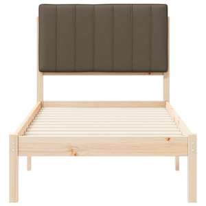 Rám postele s čalouněným čelem Taupe 80 x 200 cm - obrázek 5