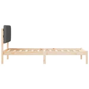 Rám postele s čalouněným čelem Tmavě šedá 75 x 190 cm - obrázek 6