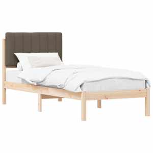 Rám postele s čalouněným čelem Taupe 75 x 190 cm - obrázek 2