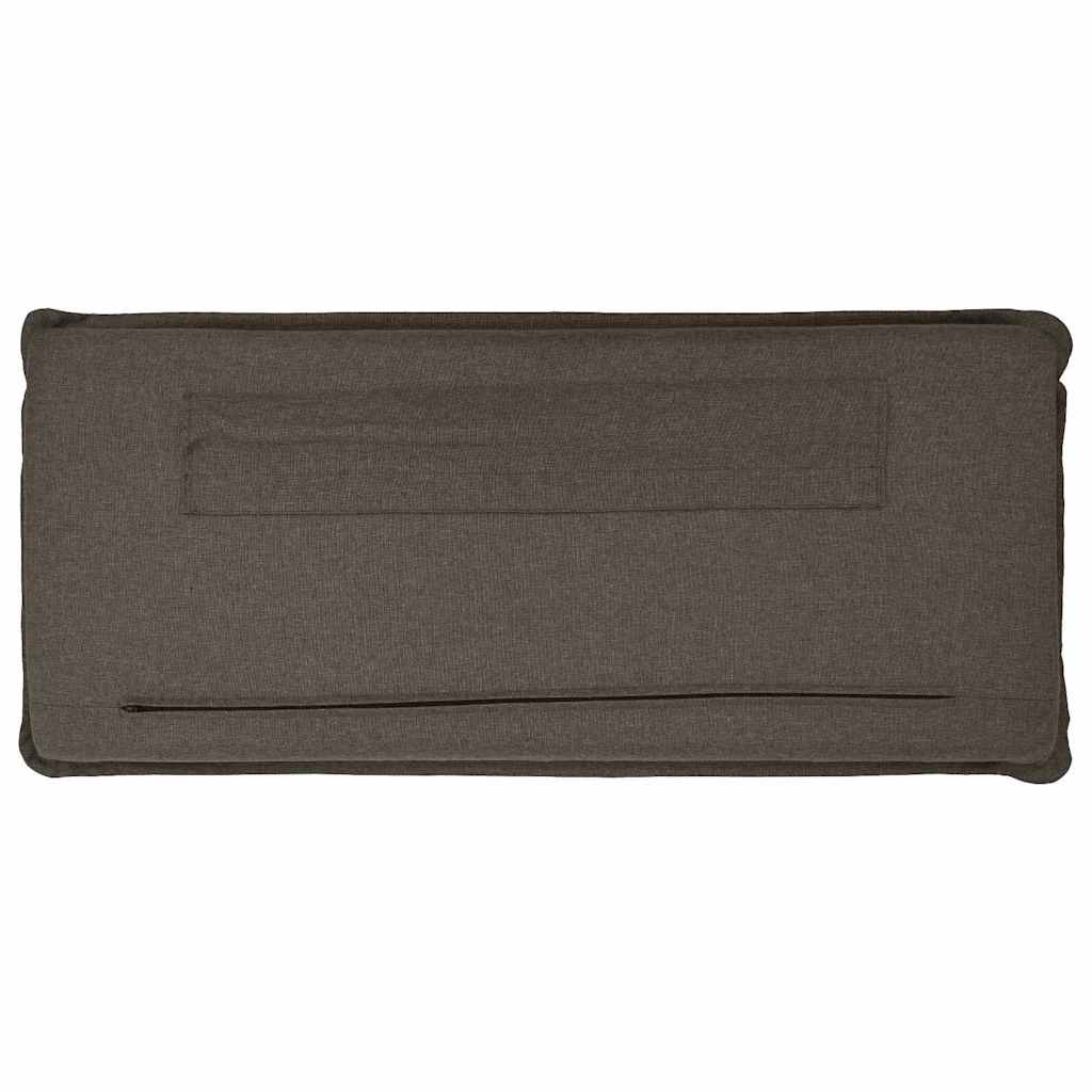 Tapecirano vzglavje z vzglavjem Naravna in svetlo siva 150 cm - slika 8