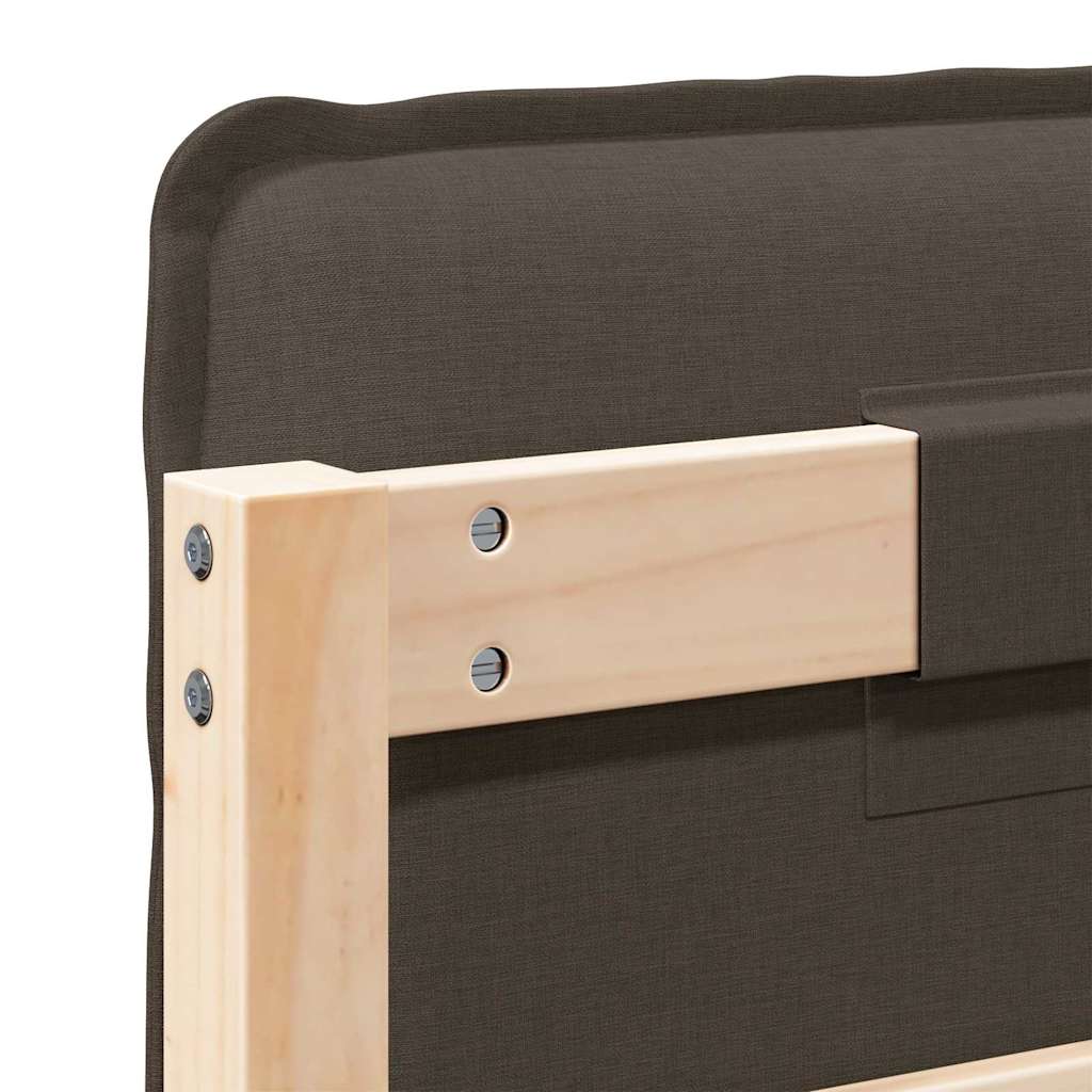 Tapecirano vzglavje z vzglavjem Naravna in svetlo siva 150 cm - slika 10