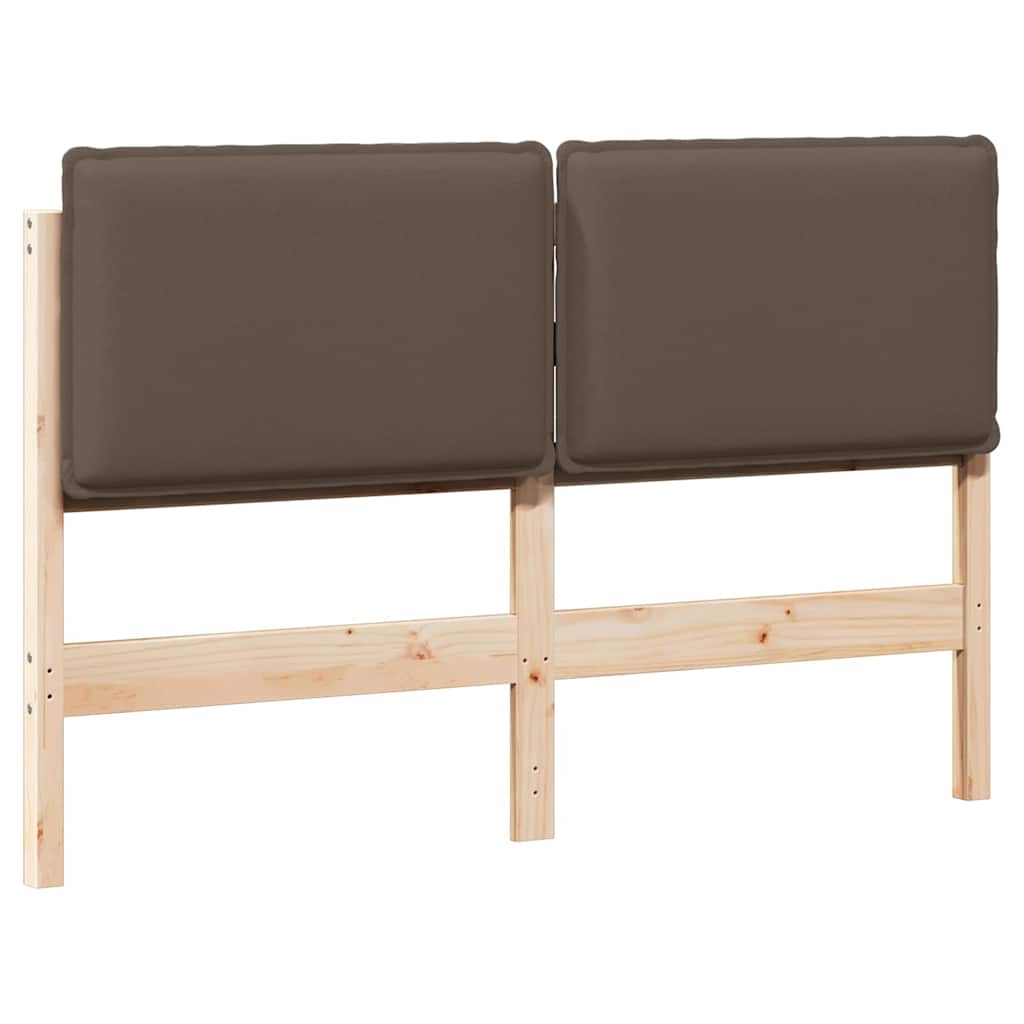 Tapecirano vzglavje z vzglavjem Naravna in svetlo siva 150 cm - slika 2