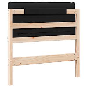Čalouněné čelo postele s čelo Přirozená a černá 100 cm - obrázek 6
