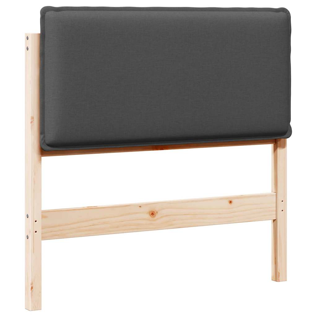 Thumbnail - vidaXL Gepolstertes Kopfteil Natürlich und Dunkelgrau 80 cm