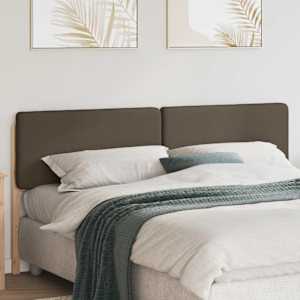 Tapecirano vzglavje Rjava in taupe 180 cm Masivno borovo les