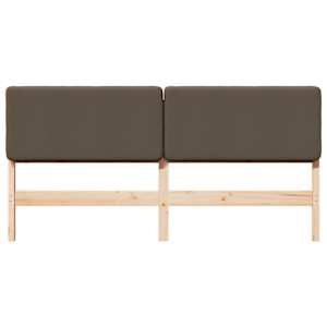 Čalouněné čelo postele s čelo Hnědá a taupe 180 cm - obrázek 4