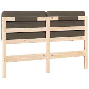 Čalouněné čelo postele s čelo Hnědá a taupe 140 cm - obrázek 6