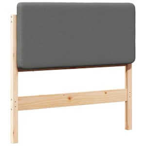 Čalouněné čelo postele s čelo Hnědá a světle šedá 90 cm - obrázek 2