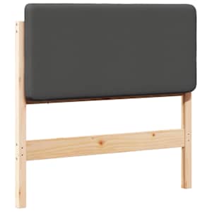 Čalouněné čelo postele s čelo Hnědá a tmavě šedá 90 cm - obrázek 2