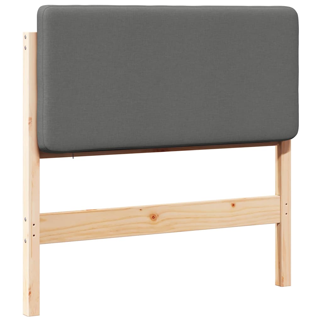 Thumbnail - vidaXL Gepolstertes Kopfteil mit Kopfteil Braun und Hellgrau 75 cm