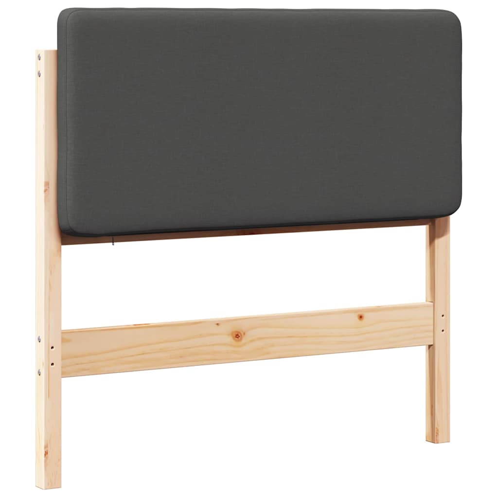 Thumbnail - vidaXL Gepolstertes Kopfteil mit Kopfteil Braun und Dunkelgrau 75 cm