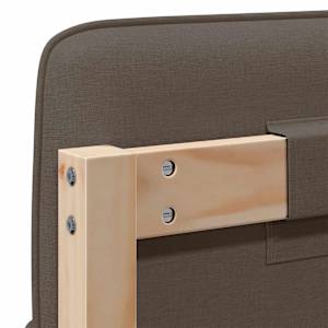 Čalouněné čelo postele s čelo Hnědá a taupe 180 cm - obrázek 10