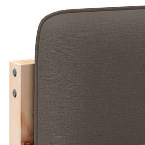 Čalouněné čelo postele s čelo Hnědá a taupe 150 cm - obrázek 9