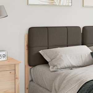 Čalouněné čelo postele s čelo Hnědá a taupe 150 cm - obrázek 3