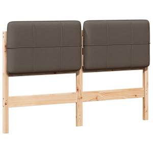 Čalouněné čelo postele s čelo Hnědá a taupe 135 cm - obrázek 2