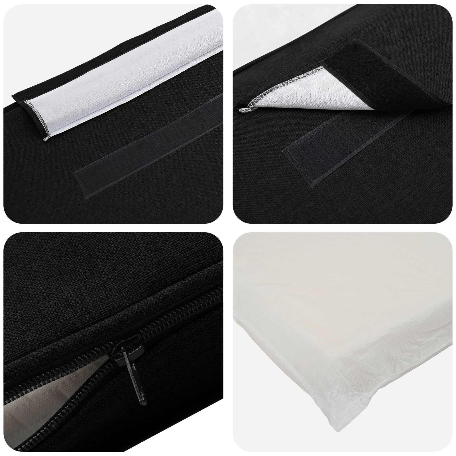 Mīkstināts gultas galvgalis Brūns un melns 80 cm