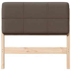 Čalouněné čelo postele Hnědá a taupe 75 cm Masivní borové dřevo - obrázek 4