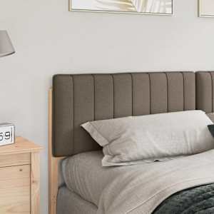 Čalouněné čelo postele s čelo Hnědá a taupe 180 cm - obrázek 3
