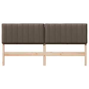 Čalouněné čelo postele s čelo Hnědá a taupe 180 cm - obrázek 4