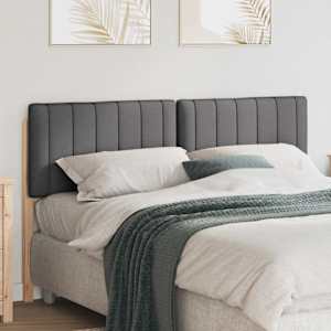 Tapecirano vzglavje z vzglavjem Rjava in temno siva 160 cm