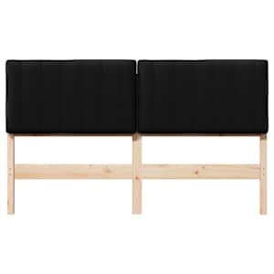 Čalouněné čelo postele s čelo Hnědá a černá 150 cm - obrázek 4