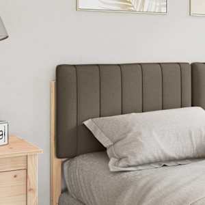 Čalouněné čelo postele s čelo Hnědá a taupe 150 cm - obrázek 3