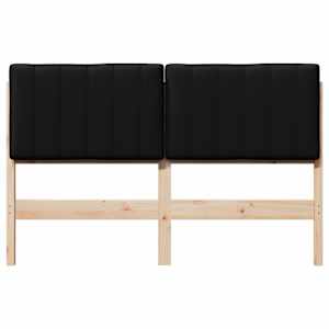 Čalouněné čelo postele s čelo Hnědá a černá 140 cm - obrázek 4