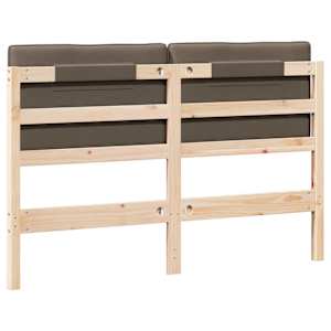 Čalouněné čelo postele s čelo Hnědá a taupe 140 cm - obrázek 6