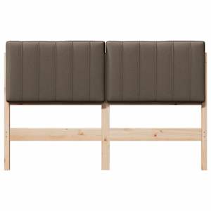 Čalouněné čelo postele s čelo Hnědá a taupe 135 cm - obrázek 4