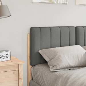 Čalouněné čelo postele s čelo Hnědá a světle šedá 120 cm - obrázek 3