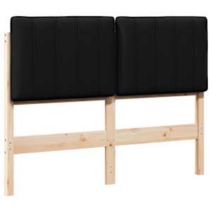 Čalouněné čelo postele s čelo Hnědá a černá 120 cm - obrázek 2