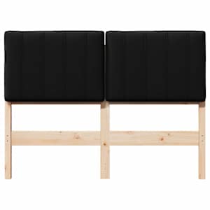 Čalouněné čelo postele s čelo Hnědá a černá 120 cm - obrázek 4