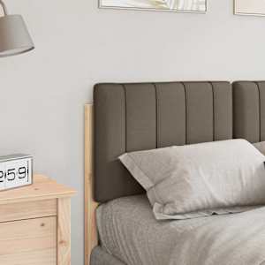 Čalouněné čelo postele s čelo Hnědá a taupe 120 cm - obrázek 3