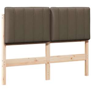 Čalouněné čelo postele s čelo Hnědá a taupe 120 cm - obrázek 2