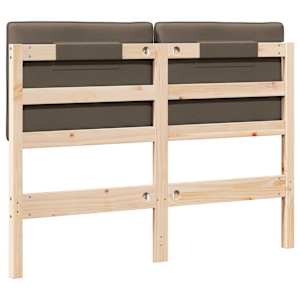 Čalouněné čelo postele s čelo Hnědá a taupe 120 cm - obrázek 6