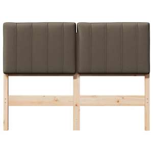 Čalouněné čelo postele s čelo Hnědá a taupe 120 cm - obrázek 4